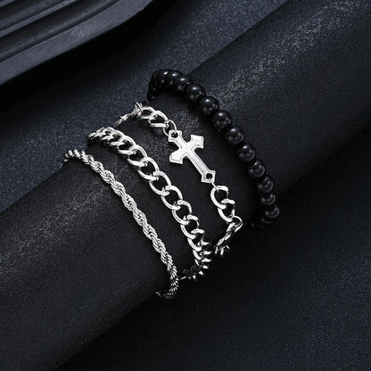 Stainless Steel Bracelet Set for Men and Women - Smarsty