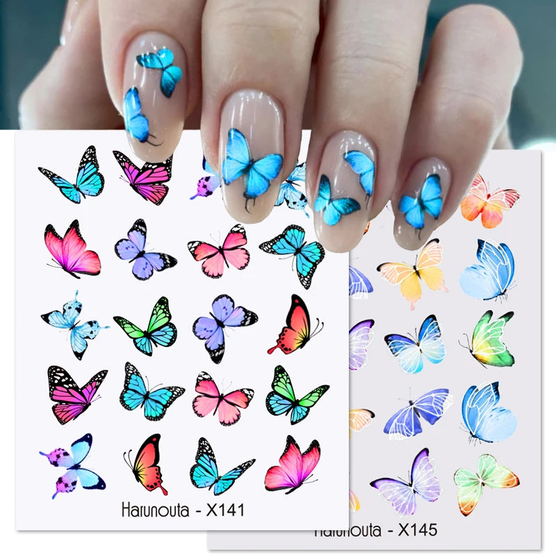 3D Colorful Marble Nail Stickers for DIY Art - Smarsty