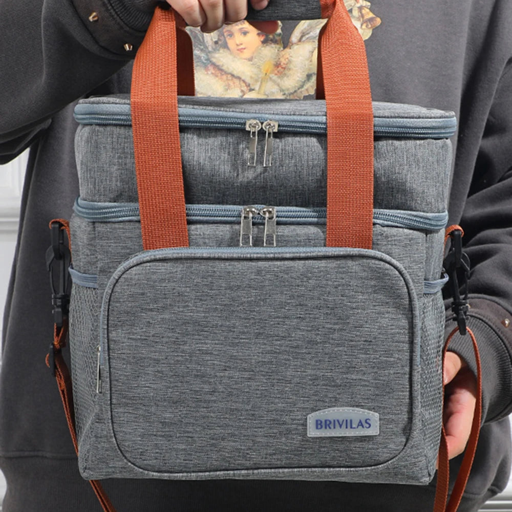 Crossbody Insulated Lunch Bag With Large Capacity Waterproof - Smarsty
