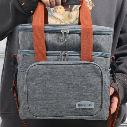 Crossbody Insulated Lunch Bag With Large Capacity Waterproof - Smarsty