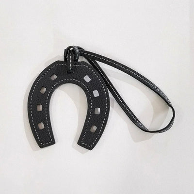 10 Colors Women and Girls PU Leather Horse Hoof Horseshoe Keychain Handbag Holder Charm Bag Purse Accessories for Handbags - Smarsty