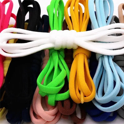 1Pair Elastic Lazy Shoelaces No Tie Shoe Laces Sneakers Flats Shoelaces for Kids Adult Quick Shoelace Fit All Shoes Freeshipping - Smarsty