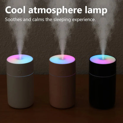 Colorful Portable USB Air Humidifier With Aromatherapy Feature - Smarsty