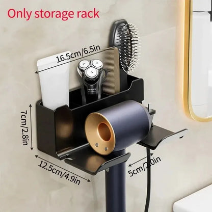 Multifunctional Wall Mounted Hair Dryer Stand Organizer - Smarsty