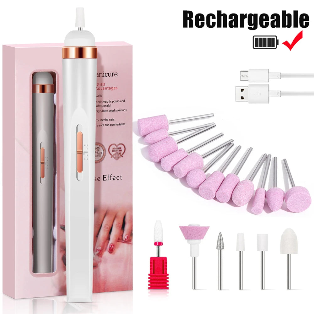 Portable Electric Nail File with 4 Speed Options - Smarsty