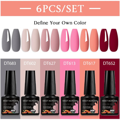 Nude Brown Gel Nail Polish Set for Long Lasting Manicure - Smarsty