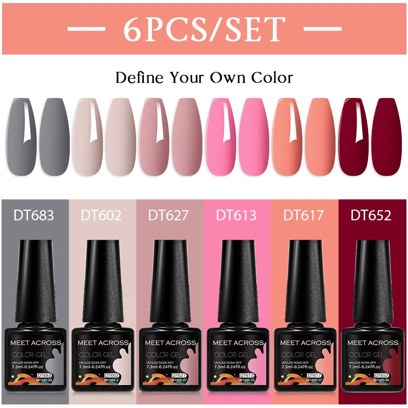 Nude Brown Gel Nail Polish Set for Long Lasting Manicure - Smarsty