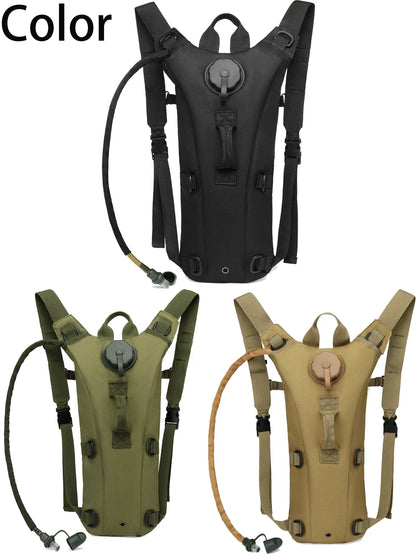 Outdoor Hydration Pack 3L Water Bladder Backpack Waterproof Water Bag for Running Hiking Cycling Biking Hunting Camping - Smarsty
