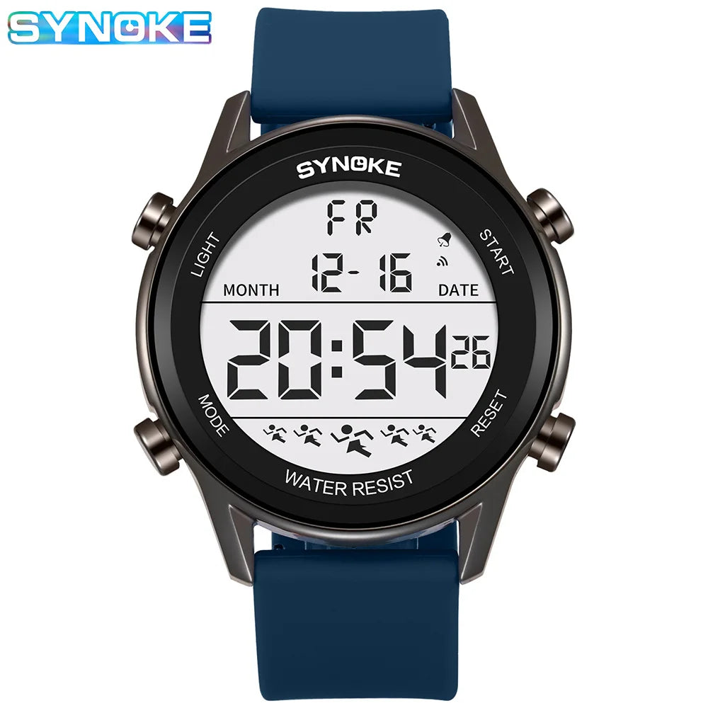 SYNOKE Men's Waterproof LED Digital Sports Watch - Smarsty
