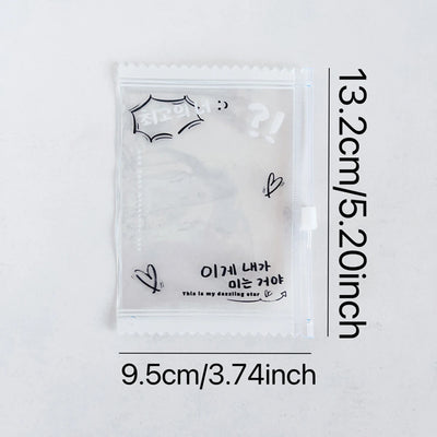 INS Transparent Candy Bag Badge Holder Korean Photocard Holder Display Bag Pendant Idol Photo Card Protective Cover Card Holder - Smarsty