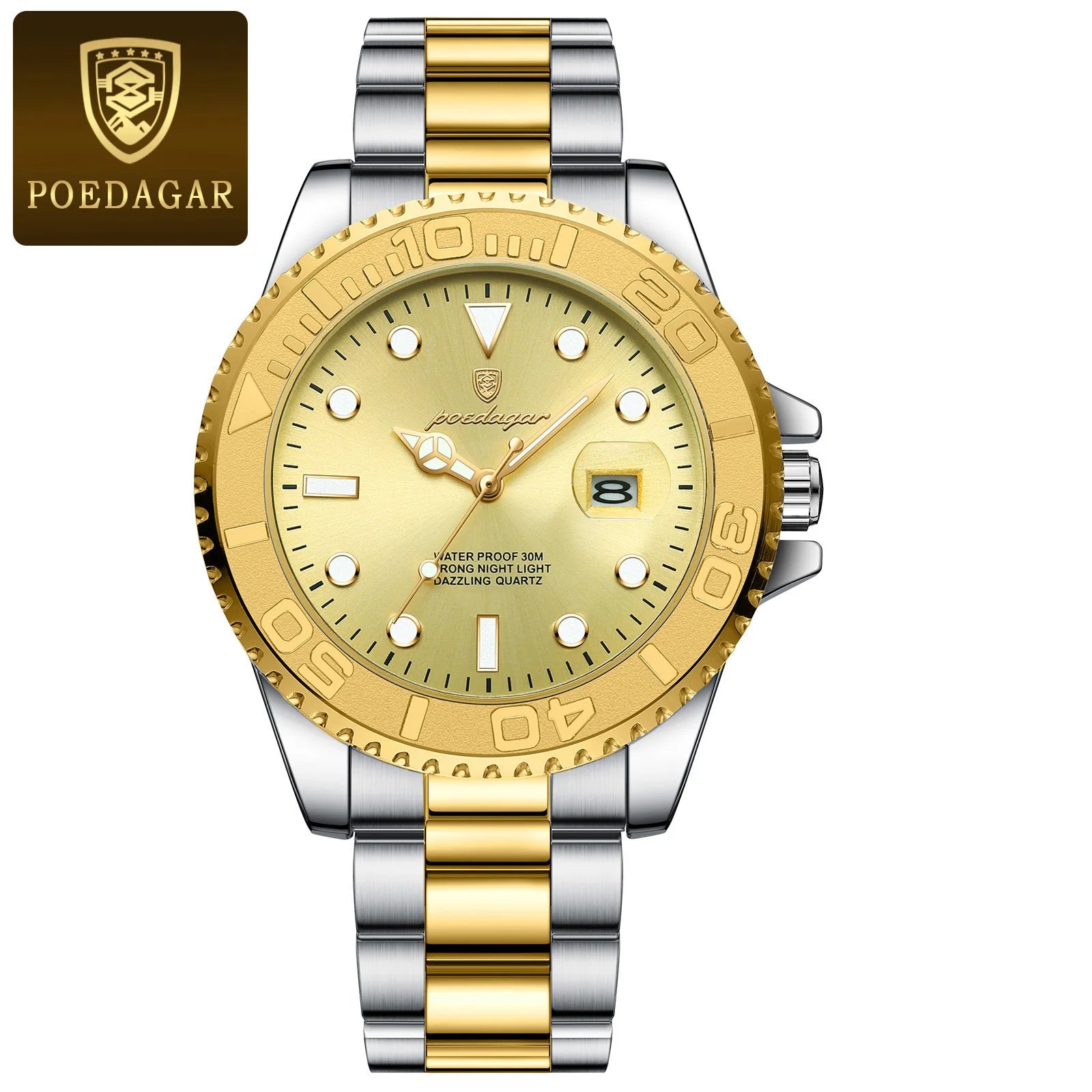 Luxury Waterproof Men's Quartz Watch with Luminous Features - Smarsty