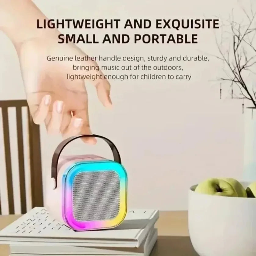 XIKCU Portable Karaoke Machine With Dual Microphones - Smarsty