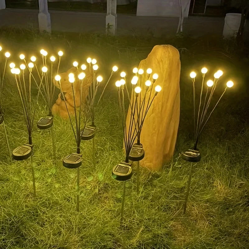 Solar Garden Firefly Lights Waterproof Decorative Lamps - Smarsty