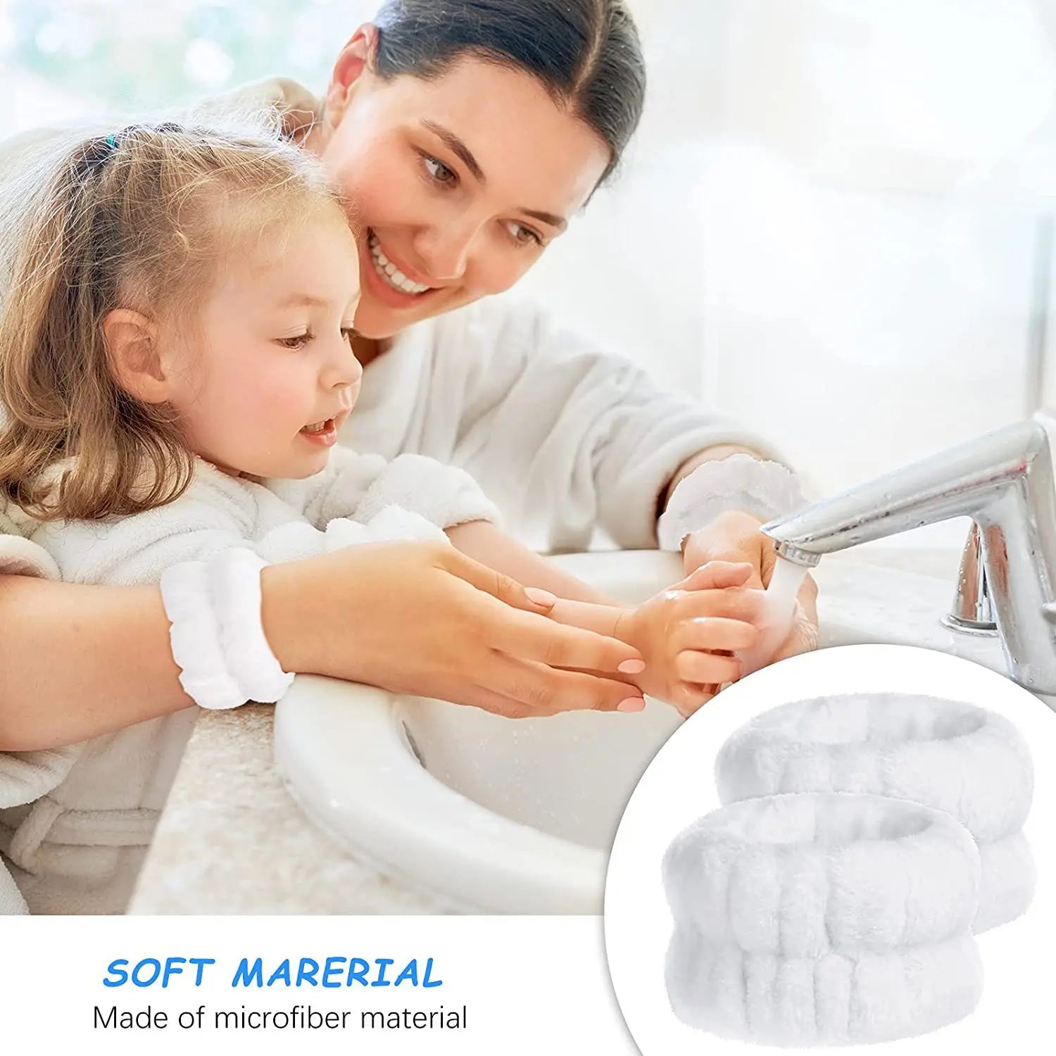 Coral Fleece Wash Face Headband Absorbent Waterproof - Smarsty