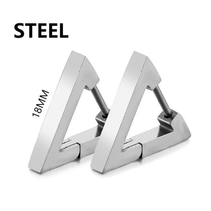 Punk Stainless Steel Stud Earrings Set for Men and Women - Smarsty