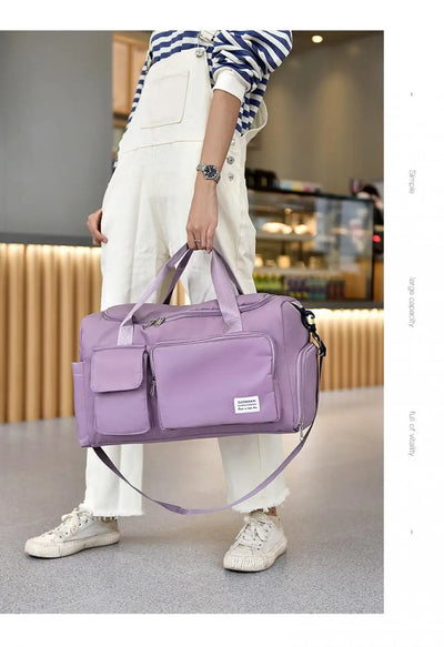 Unixinu Carry On Weekender Duffle Bag With Shoe Compartment - Smarsty