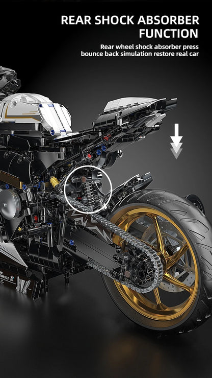 TOYLINX Alloy Motorcycle Desktop Decorations 2045PCS Racing Building Block Model  Kid Toys Christmas Easter Festive Gift Giving