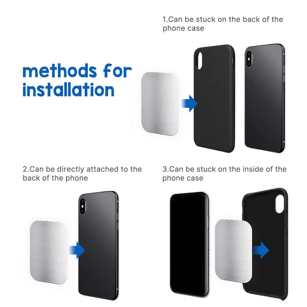 Magnetic Car Phone Holder Metal Plate For Smartphone - Smarsty