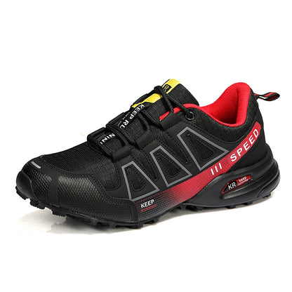 Men's Outdoor Hiking Shoes Off-Road Non-Slip Anti-Collision Breathable High-Quality Men's Boots Lockless Casual Cycling Shoes