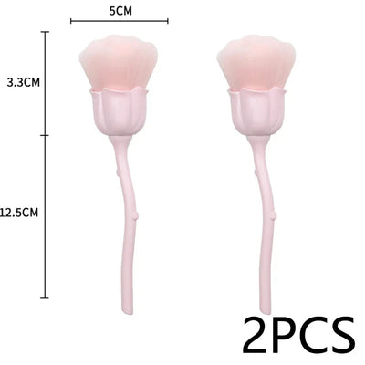 Rose-Shaped Soft Nail Dust Brush for Manicure - Smarsty