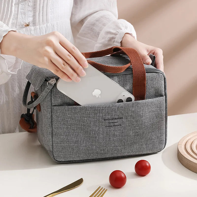 Insulated Portable Lunch Bag for Women Waterproof Tote - Smarsty