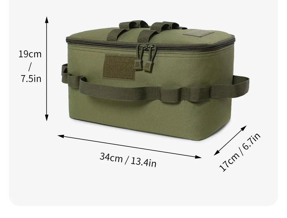 Outdoor Camping Gas Tank Storage Bag Large Capacity Ground Nail Tool Bag Gas Canister Picnic Cookware Utensils Kit Bag - Smarsty