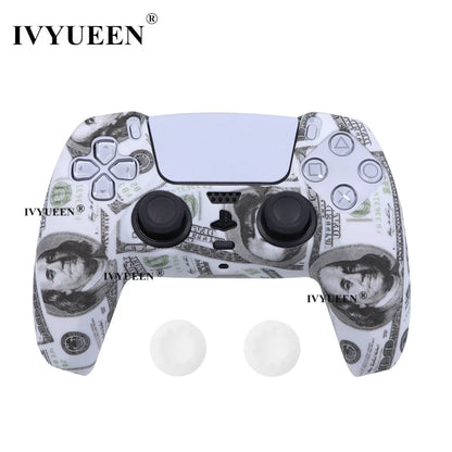 Water Transfer Printing Silicone Case for PS5 Controller - Smarsty