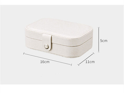 Portable Jewelry Organizer Case with Zipper Closure - Smarsty