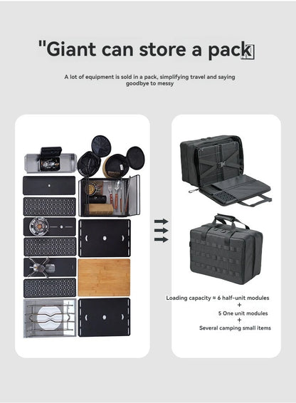 CAMPINGMOON BK-46 Large Capacity Storage Bag Camping IGT Module Collection Storage Bag Outdoor Tactical Packaging Kit by Smarsty