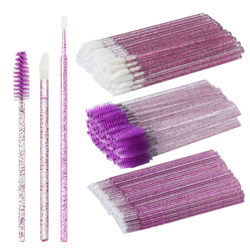 50Pcs Disposable Eyelash Brushes for Makeup Application - Smarsty