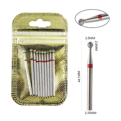 10 Piece Diamond Nail Drill Bit Set for Perfect Manicures - Smarsty