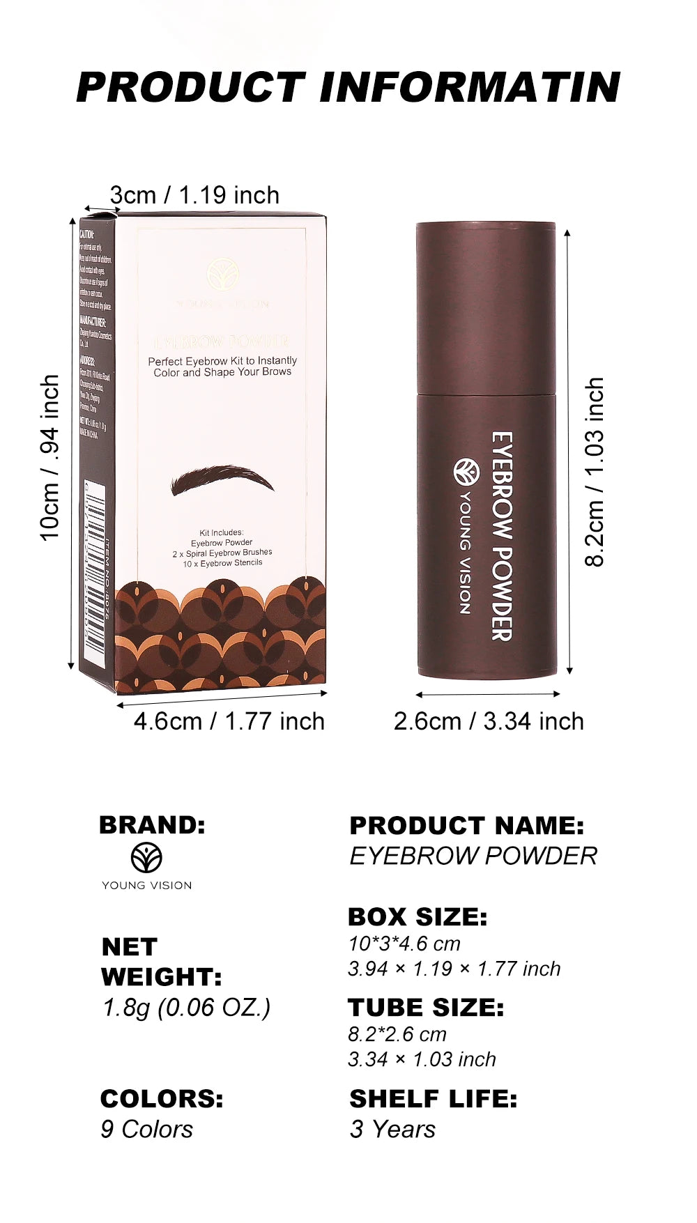 Eyebrow Stamp Stencil Kit for Long-Lasting Waterproof Makeup - Smarsty