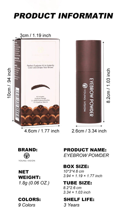 Eyebrow Stamp Stencil Kit for Long-Lasting Waterproof Makeup - Smarsty