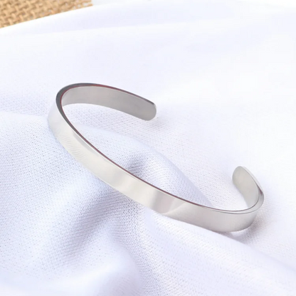 Adjustable Stainless Steel Men Bracelet Glossy Finish - Smarsty