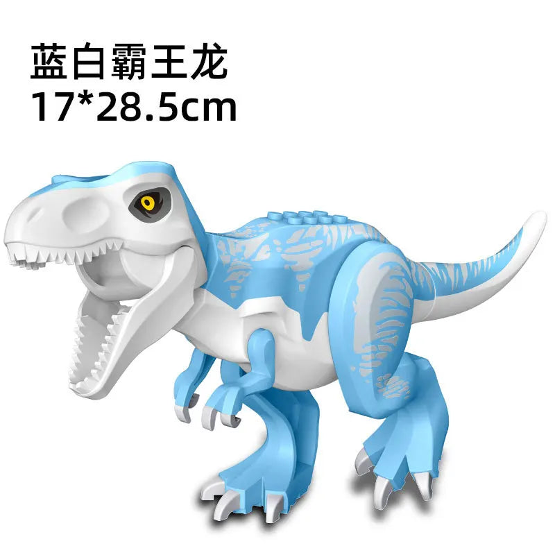 Jurassic World 3 Brutal Raptor Building Blocks Dinosaur Bricks Tyrannosaurus Indominus I-Rex Assemble Toy For Children by Smarsty