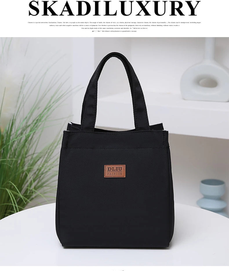 Large Insulated Lunch Bag With Aluminum Foil Top Handle - Smarsty