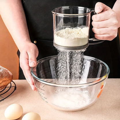 Semi-Automatic Flour Sifter With Hand Press Design - Smarsty