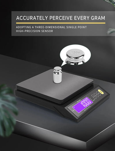 Digital Kitchen Scale with Waterproof Design and LCD Display - Smarsty