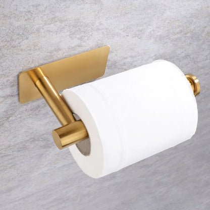 Stainless Steel Adhesive Paper Holder for Kitchen and Bathroom - Smarsty