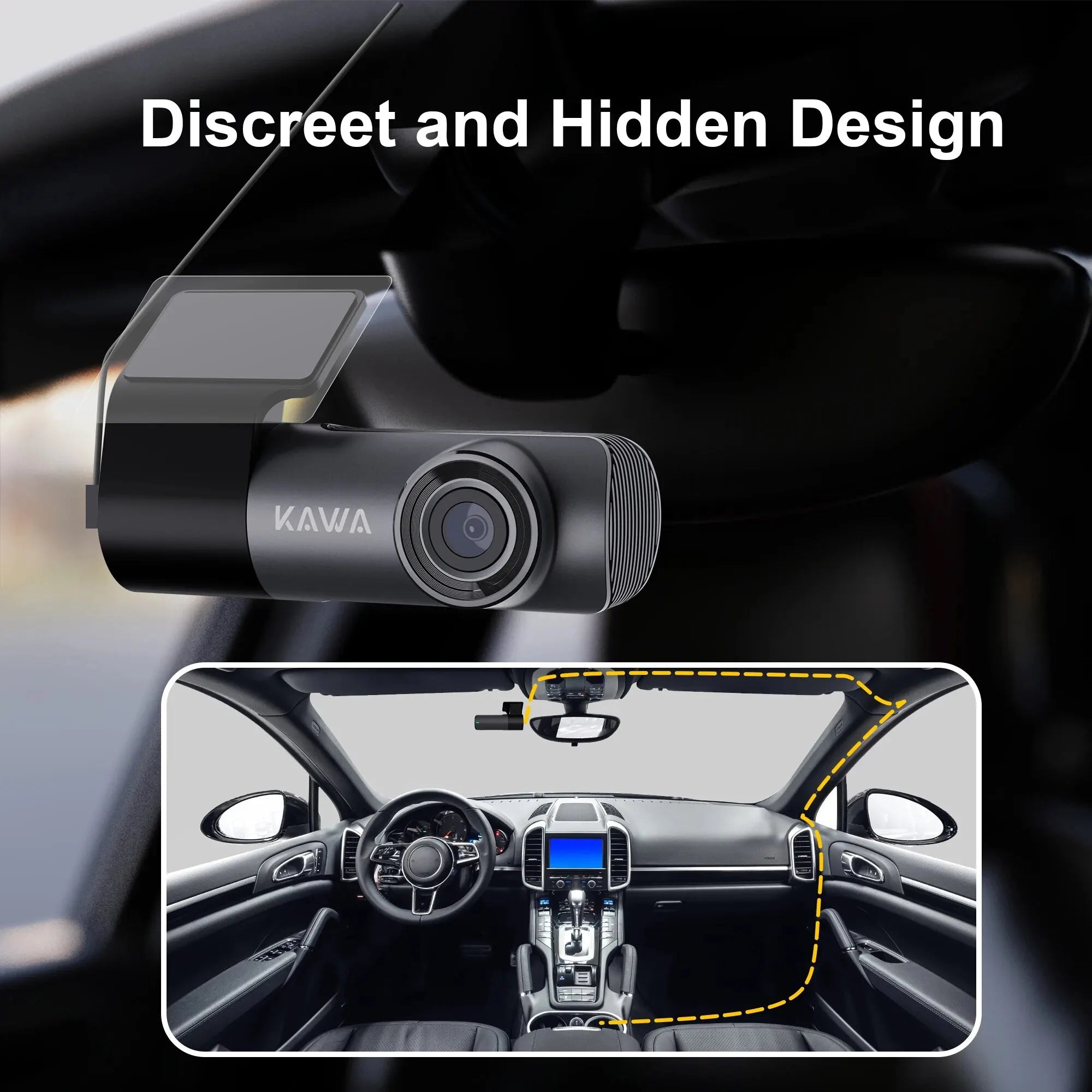 2K Car Dash Cam With Night Vision And Wireless WiFi - Smarsty