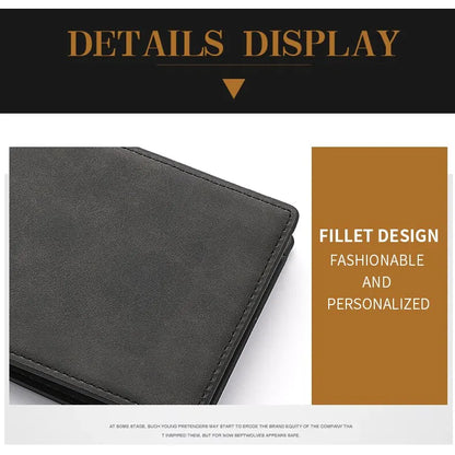 2025 New Wallet Men Short Dollar Clip Zipper Simple Soft Leather Lightweight - Smarsty