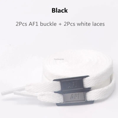 Original AF1 Shoelaces Combination White Flats laces and Shoe Decoration Suit Sneaker Shoelace Air Force one Shoes Accessories - Smarsty