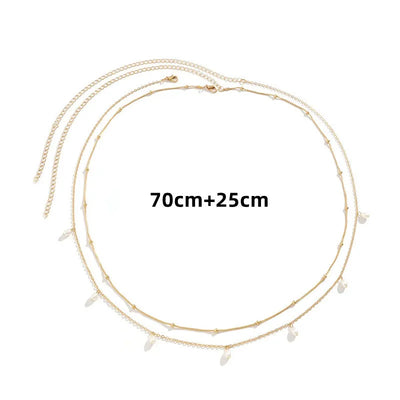 Fashion Sexy Double Layer Pearl Belly Chain for Women - Smarsty