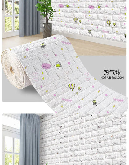 3D Foam Brick Wall Panels Self Adhesive Waterproof Decor - Smarsty