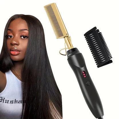 Multi Functional Electric Hair Comb Straightener for Easy Styling - Smarsty