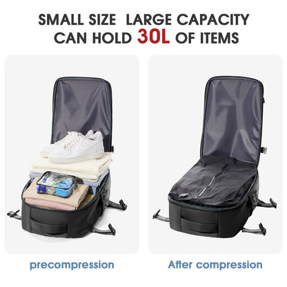 Vacuum Backpack Travel Bag for Men Large Capacity Backpack Business Laptop Backpack Women Men Expandable Backpack School Bag - Smarsty