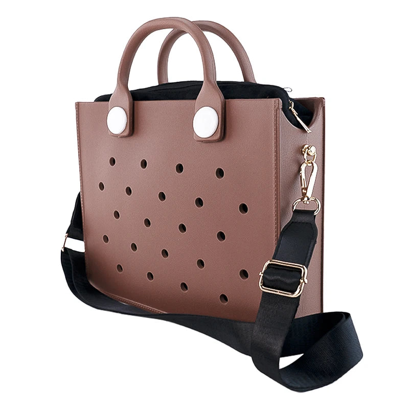 EVA Shoulder Tote Bag Waterproof For Women Beach Storage - Smarsty