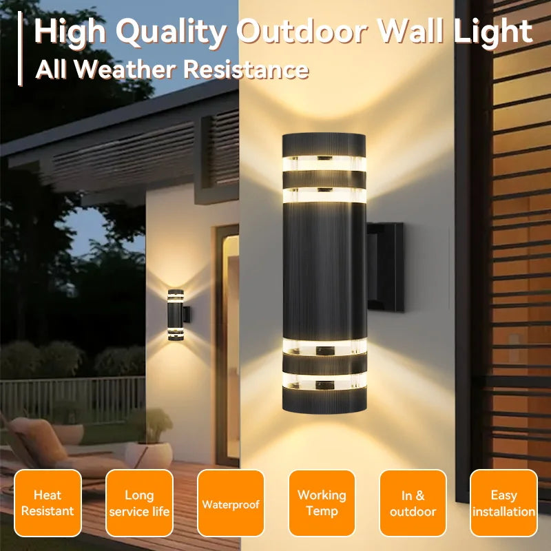 LED Outdoor Wall Lights IP65 Waterproof for Garden - Smarsty