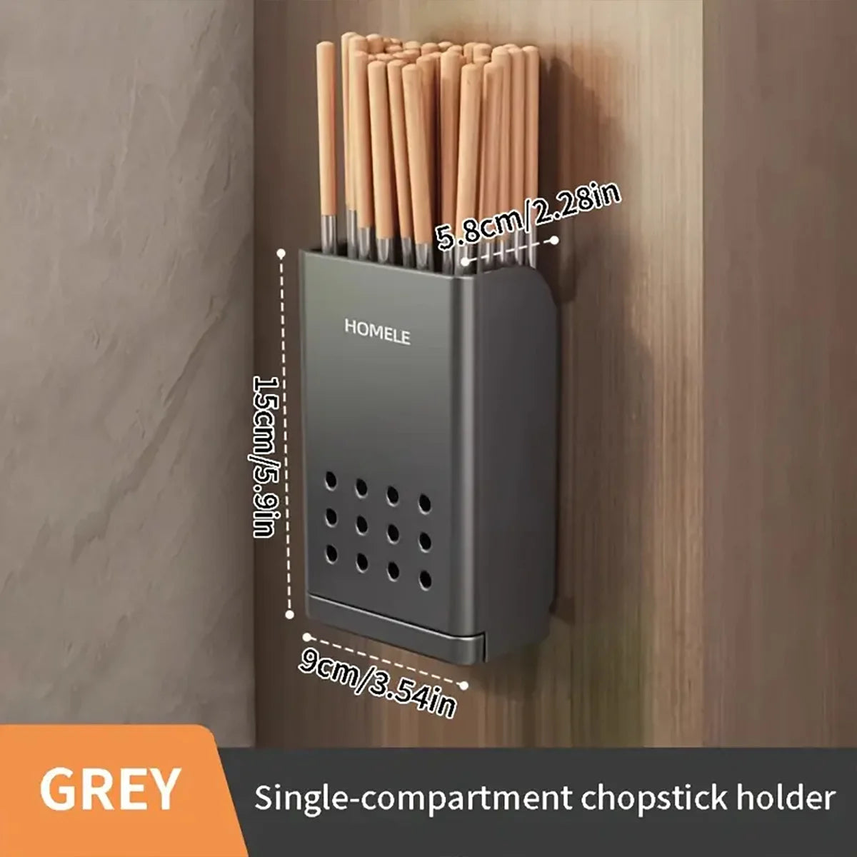 1pc Flatware Organizer, Multifunctional Cutlery Storage Rack With Detachable Water Drain Base, Chopsticks Holder, Utensil Holder by Smarsty