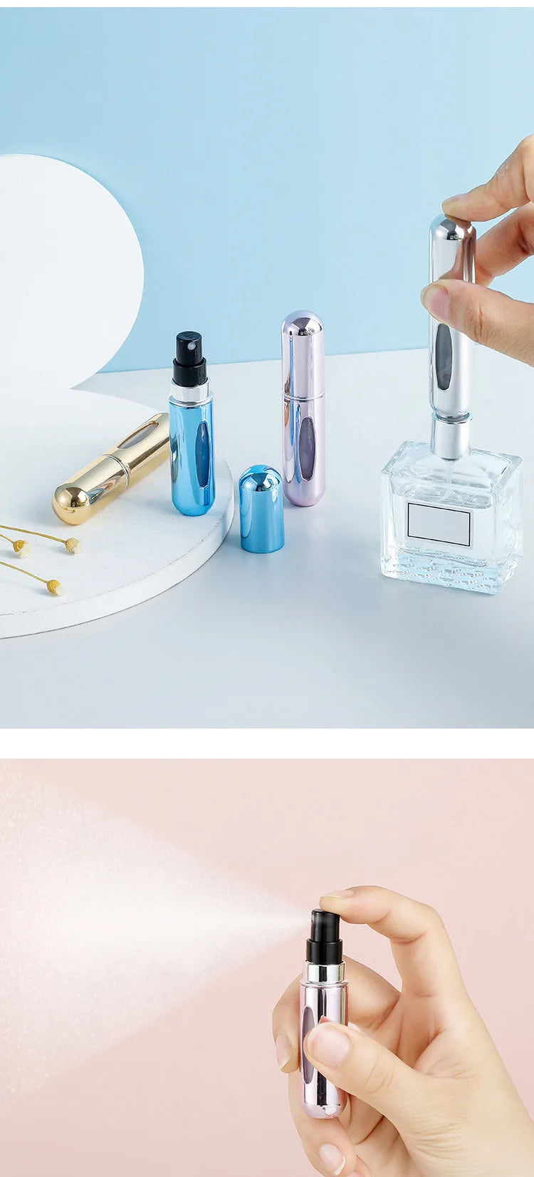 Portable 5ml Refillable Perfume Bottle for Travel - Smarsty